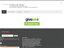 Tablet Screenshot of curtaincalltheatre.net